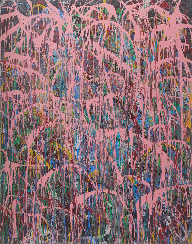 2017 Car Paint on Wood door 160.2cm x 120.5cm